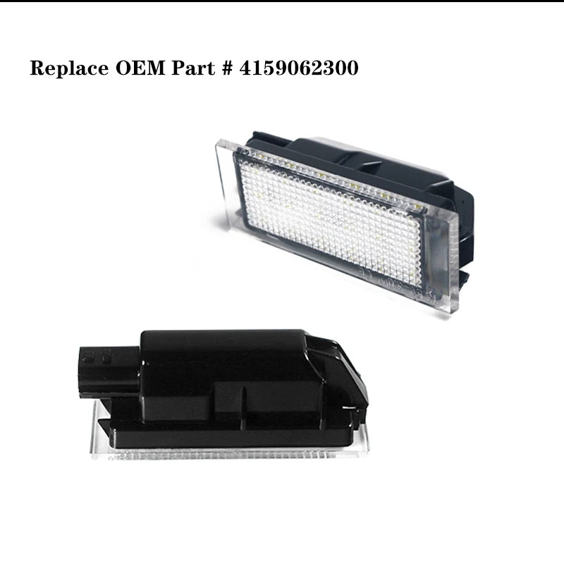 2PCS Xenon White CAN-bus LED License Plate Lights For 2016-18 W453 Smart Fortwo