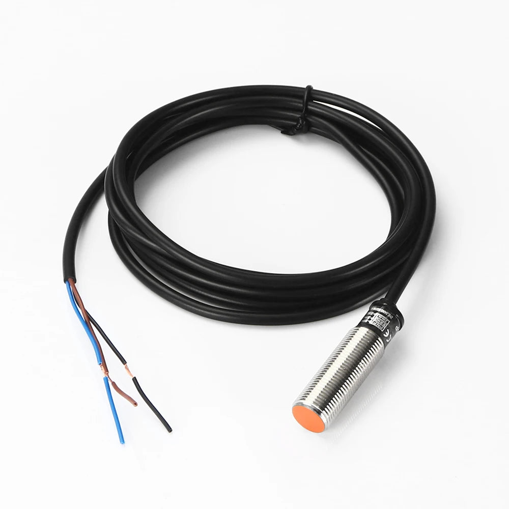 GTRIC M8 Inductive Proximity Sensor Switch 12-24V DC Short Type Flush PR08-1.5DN PR08-1.5DP NPN PNP 1.5mm Sensing Distance