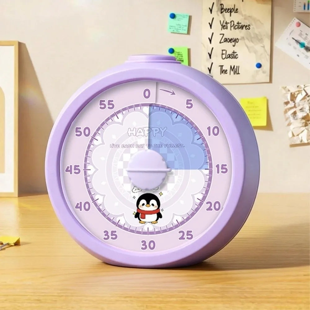 Portable Visual Timer Multifunctional 60-Minutes Timer Countdown Alarm Clock Silent Operation Visualization Function
