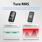 MASTFUYI Auto-Ranging Digital Multimeter High Precision 6000 Counts True RMS Tester Capacitance Ohm Hz Test Electrician Tools