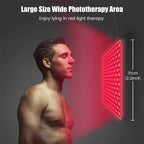 45W Red Light Therapy Panel 660nm&850nm for Body Pain Relief Near Infrared Photon Beauty Instrument Home Use Device LED Light Therapy Lamp for Anti-Aging, Pain Relief, with Stand, Hooks and Sunglasses