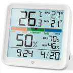 LCD Thermometer Hygrometer Sensor Gauge Indoor Room Digital Temperature Humidity Meter Weather Station For Home