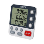 Kitchen Timer Digital Kitchen Timers Cooking Timer 3 Channels Count UP＆ Down Timer for w/ Loud Alarm Classroom Bathroom