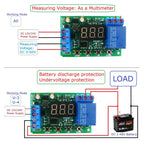 DC0-60V Battery Charger Discharger Control Relay Switch Auto Cut Off Undervoltage Overvoltage Protection Board For UPS Lead-Acid