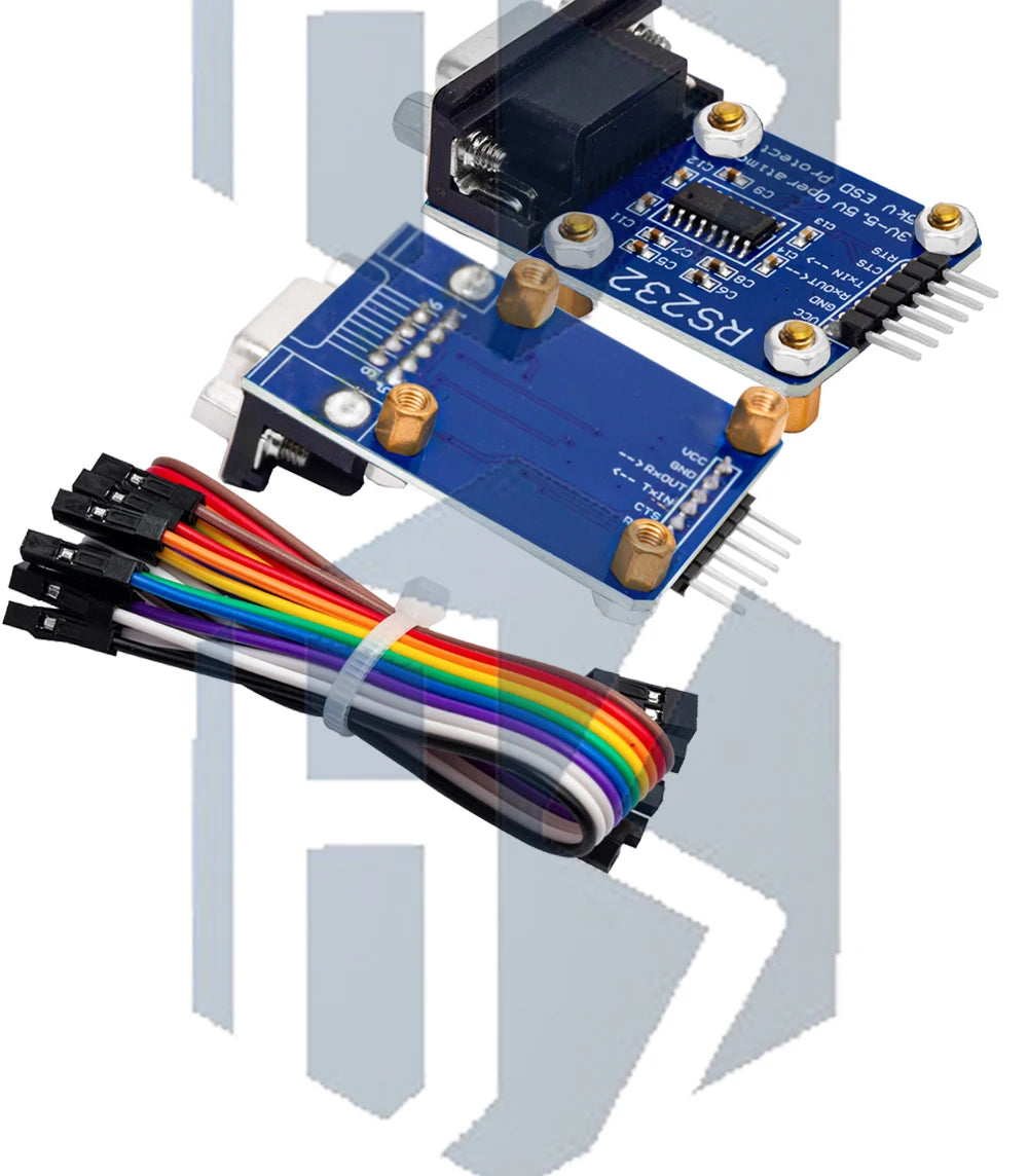 Bidirectional RS232-to-UART TTL Serial Converter Module - Male-Female Level Shifter for SP232 TTL Serial Port