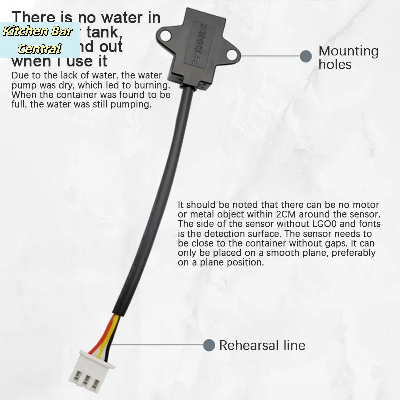 【Non Contact Water Level Sensor Capacitive Liquid Level Sensor Liquid Detection Switch Controller Water Level Detector Tool】