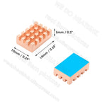 WE DO HEATSINK Small Tiny Useful Pure Copper Heat Sink Without or With Thermal Pad For Raspberry Pi Banana Pi IC Chipset Package