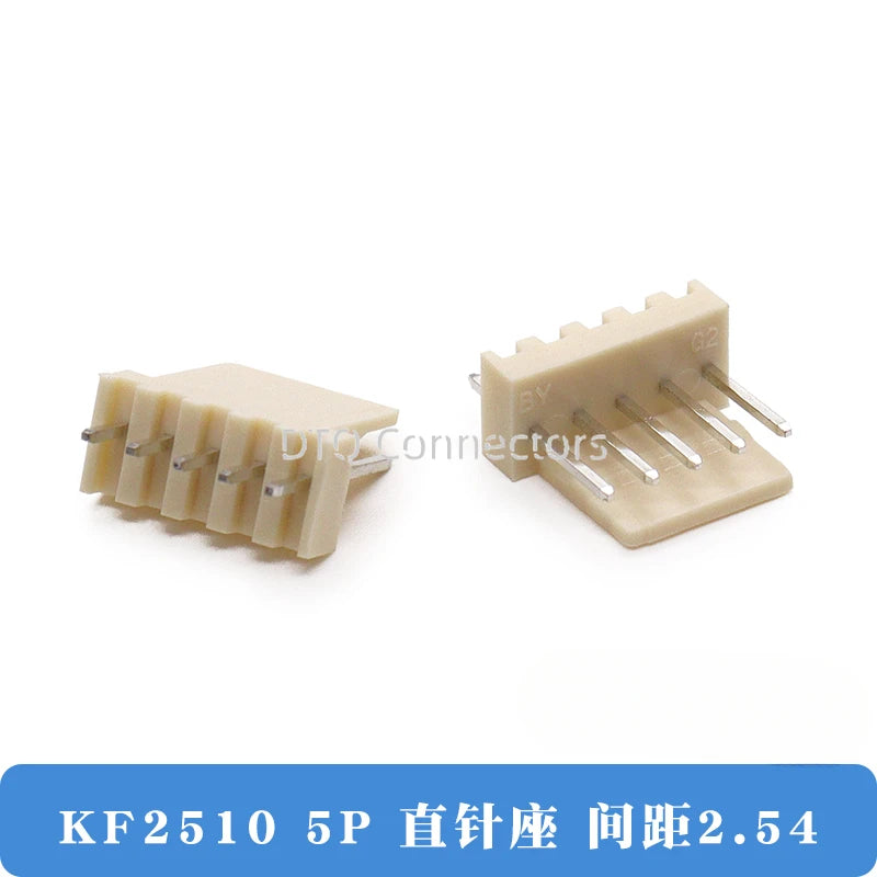 50/100PCS KF2510 connector straight pin socket bent pin socket 2.54MM 2A 3AW 4 5 6 8 10 12P