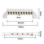 Brass Zero Row Multi-specification With Hole Screw Grounding Terminal Block Terminal Block Power Distribution Cabinet