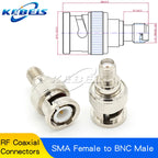 2PCS SMA Male Female to BNC Male Female Adapter SMA to BNC Connector for Wireless LAN Device, Coaxial Cable, Radio Antenna Adapt