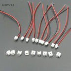 10 PCS Mini Micro Female JST 1.25 1.25mm 2-Pin 2PIN /3/4/5/6P Pin Connector Plug with 80mm 100mm 150mm 200mm Wires Cables