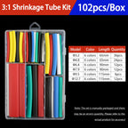 Heat Shrink Tubing Kit 73-900PCS 2:1 3:1 4:1 Ratio Cable Wire Insulation Sleeve Electrical Repair Protector Heat-Shrink Tube Set