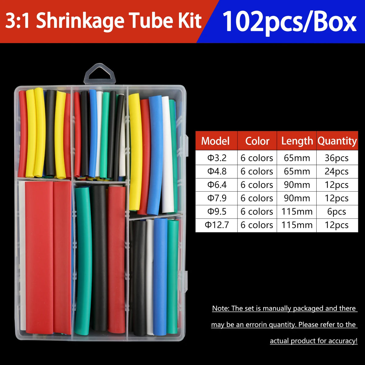 Heat Shrink Tubing Kit 73-900PCS 2:1 3:1 4:1 Ratio Cable Wire Insulation Sleeve Electrical Repair Protector Heat-Shrink Tube Set