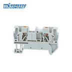 10Pcs PT4 Push-in Terminal Strip Plug PT-4 4mm² Cable Connector Electrical Connect Din Rail Screwless Terminal Block PT 4
