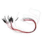 20pcs Prewired LED 0402 Warm White / White Light Emitting 12V Wired Leads For DIY Miniature Model Railroad Parts