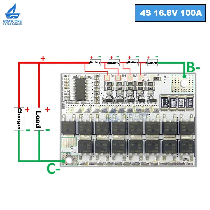 1/3/5PCS 3S 4S 5S BMS 100A Lithium Battery Protection Board Li-ion LiPo 12.6V 16.8V 21V Balance Charging Module