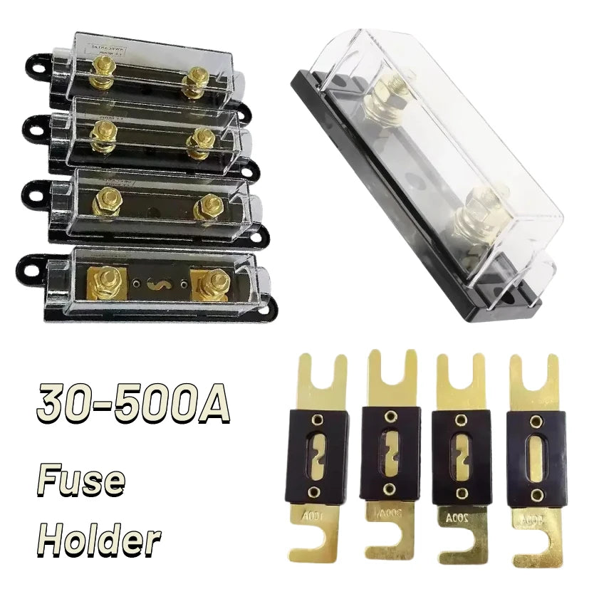 ANL Fuse 30 40 50 100 125 150 250 300 400 500A AMP ANS Automotive Fuse Holders Fusible Link Bolt-on 1Set