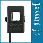 Split Core Current Sensor Hall Effect 10A 20A 30A 50A 100A 150A 2.5V 0.625V 2.5 2V Clamp CT DC Current Transducer HSTS016L