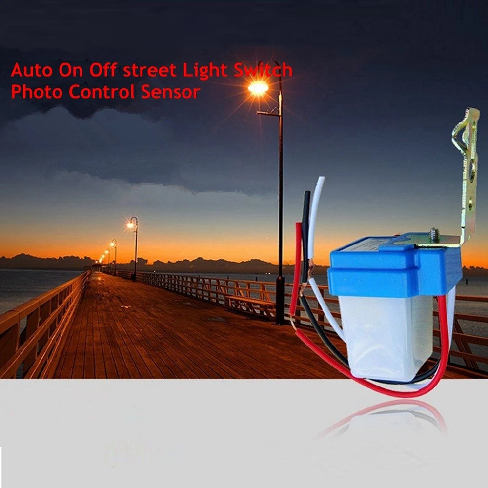 Automatic On Off Photocell Street Lamp Light Switch Controller 110V 220V 24V 12V 10A Photo Control Photoswitch Sensor Switch