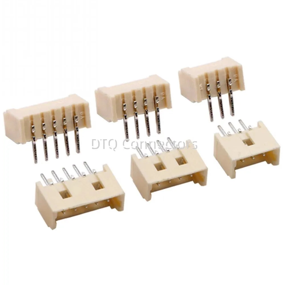 50pcs MICRO JST 1.25 1.25MM Pitch Connector 2P 3P 4P 5P 6P 7P 8P 10P-12PIN Straight Pin Header/Right Angle Curved Needle Socket