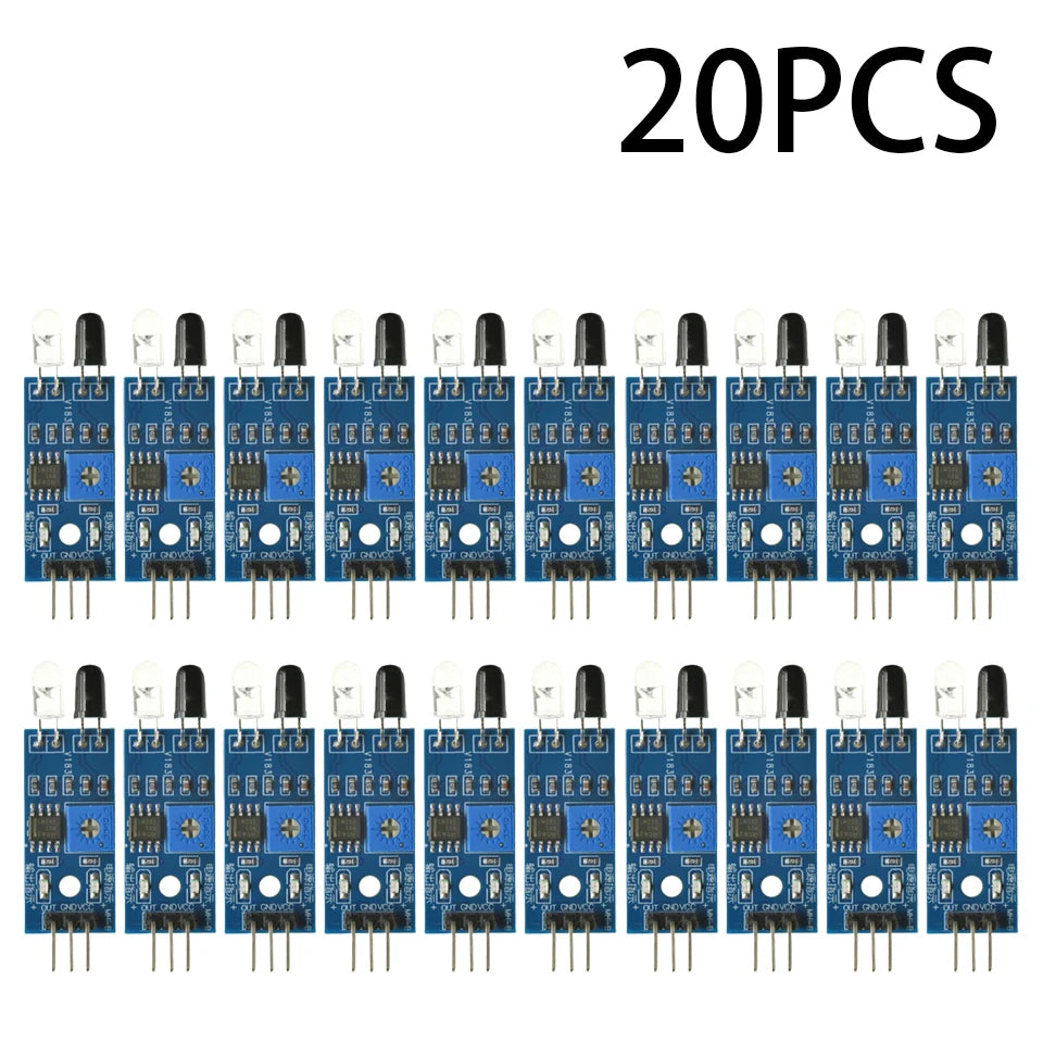 1-100pcs IR Infrared Obstacle Avoidance Sensor Module for Arduino Diy Smart Car Robot Reflective Photoelectric 3PIN