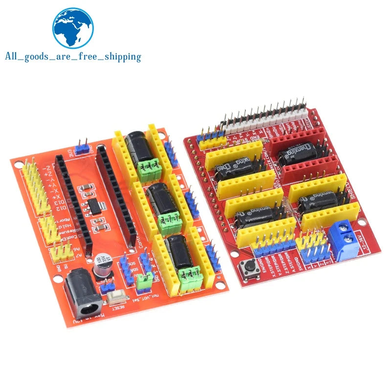 TZT 1/3PCS New CNC Shield V4 shield V3 Engraving Machine / 3D Printer / A4988 Driver Expansion Board for arduino Diy Kit