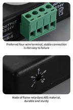 DC 12-24V PIR Motion Sensor Switch - Adjustable Delay Infrared Human Detection Ideal for LED Lights and Wardrobe Strip