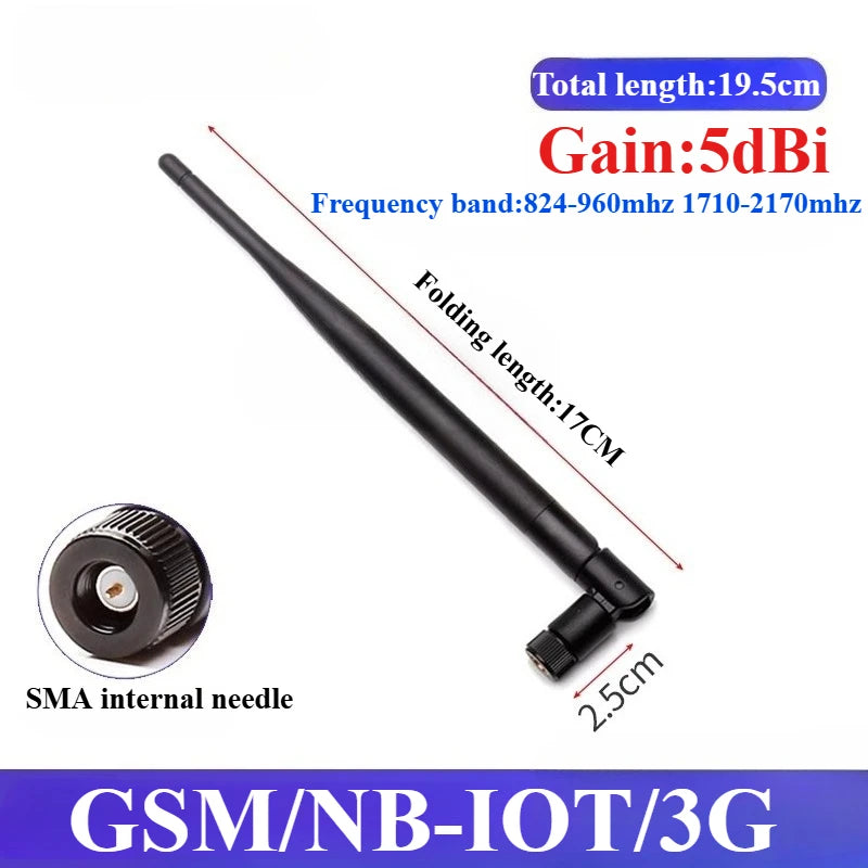 1Pcs 868MHz 915MHz Antenna 3dBi-10dBi SMA Male Head GSM/GPRS/2G/3G Antenna Waterproof Rubber Rod Antenna