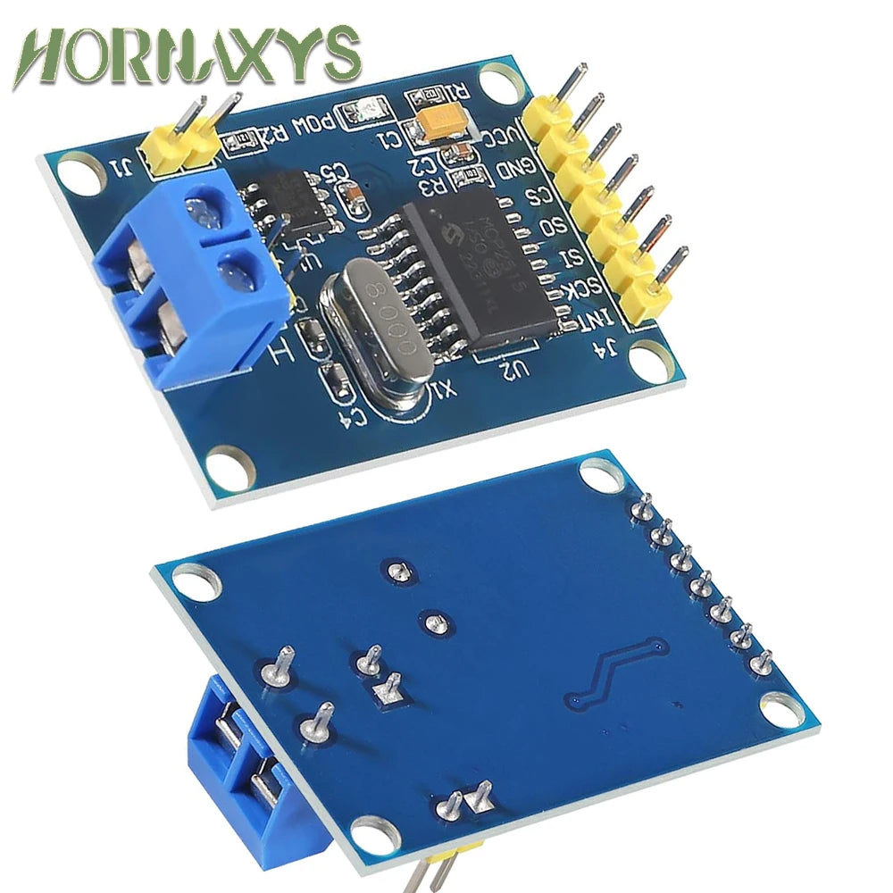 1/5/10pcs MCP2515 CAN Bus Module Board TJA1050 Receiver SPI For 51 MCU ARM Controller NEW