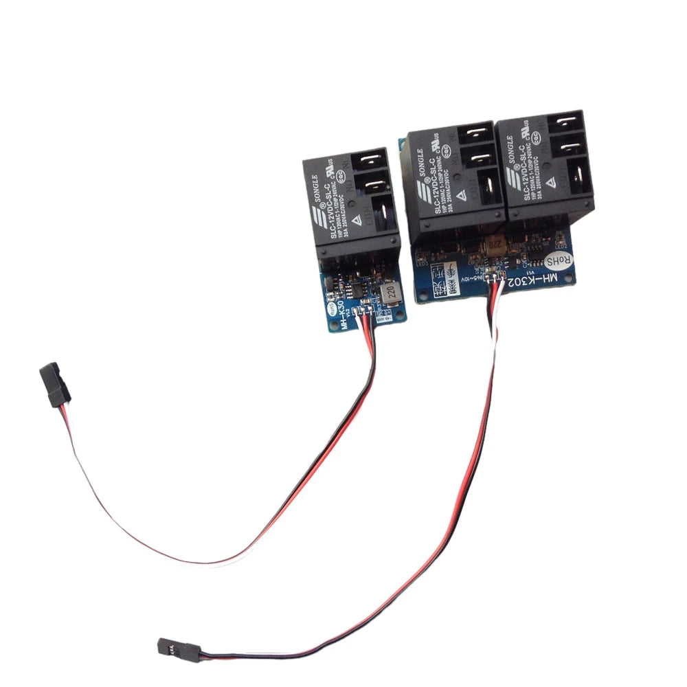 30A Electronic Relay Module 12V 1/2 Channel High Power PWM Relay Switch Remote Control On Off for DIY RC Models