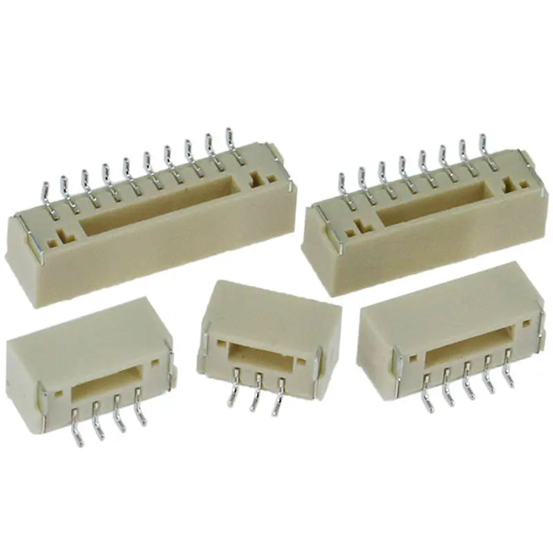 20pcs GH 1.25mm 2P 3P 8P 10P 12P Micro Right Angle Horizontal SMD SMT Wire Connector Wafer Male Pin Header with Lock/latch