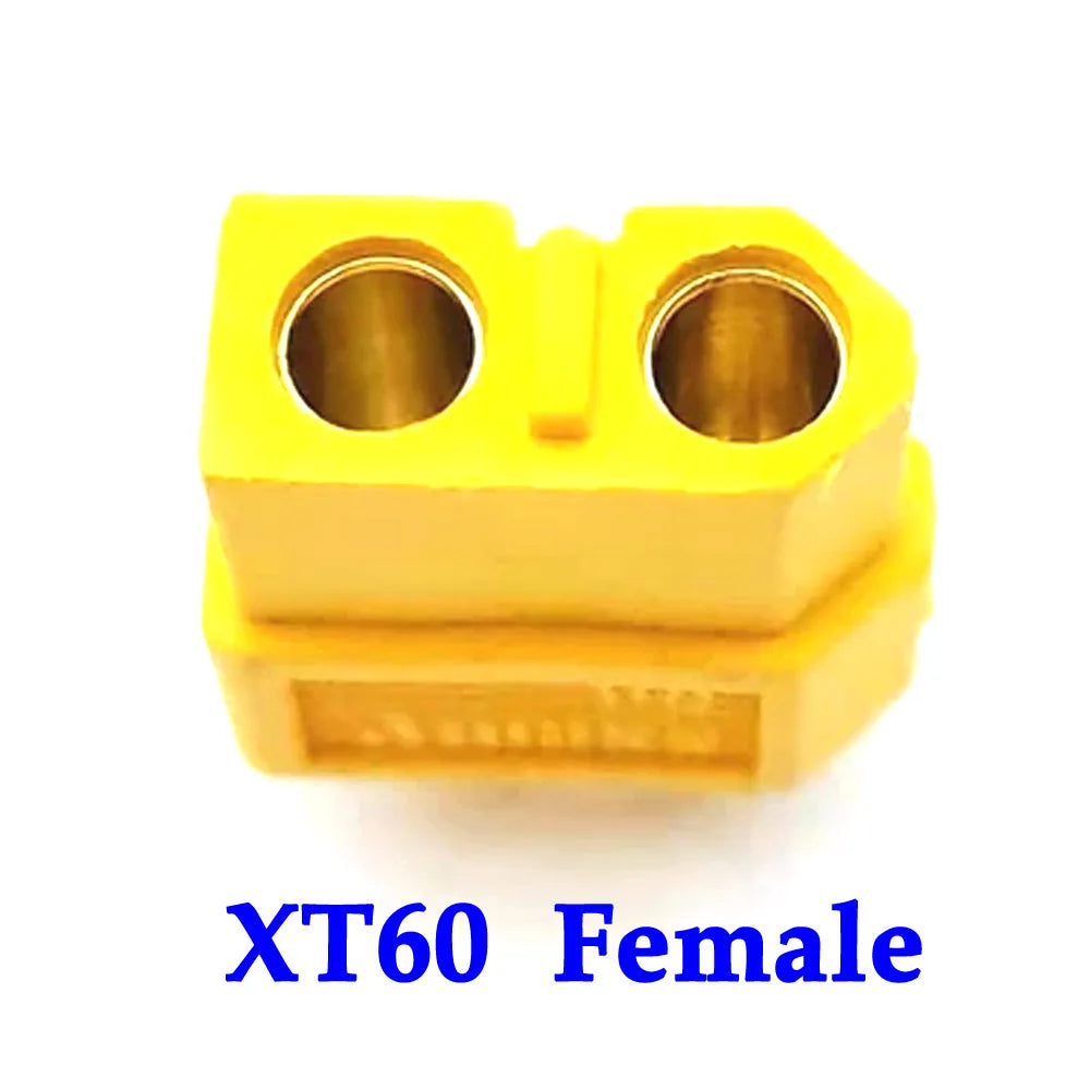 MR60 MR 60 Fireproof Female Male Three-core Connector With Sheath 3.5mm Brass Gold Plated For Lipo ESC RC Model