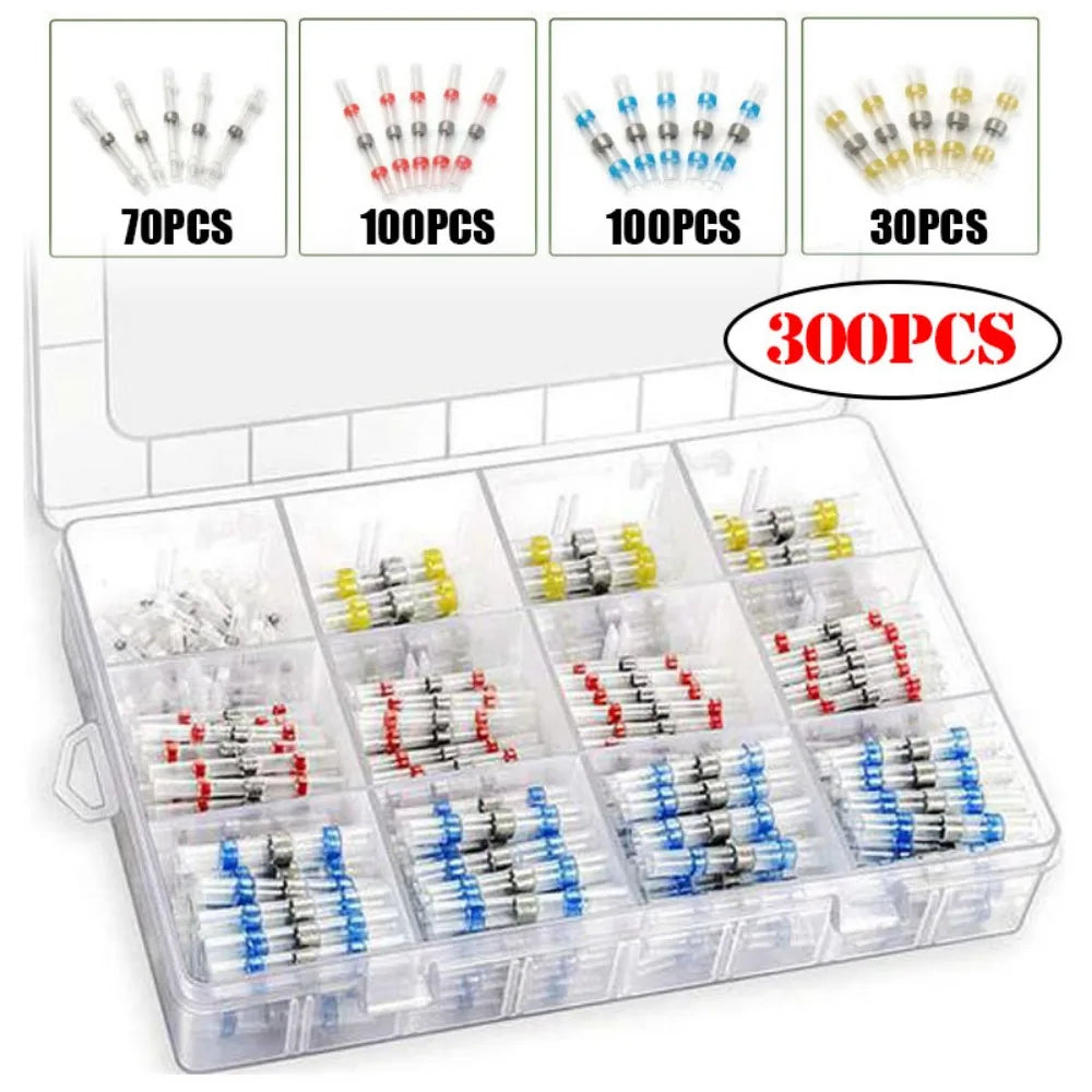 50-1200PCS Heat Shrink Tubing Wires Cable Sleeves Waterproof Solder Seal Wire Connector Electric Cable Protection with Heater