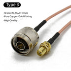 RG316 L16 N To SMA RPSMA Male Female Straight Coax Extension Jumper Pigtail Cable N Type To SMA Connector Crimp Fast Delivery