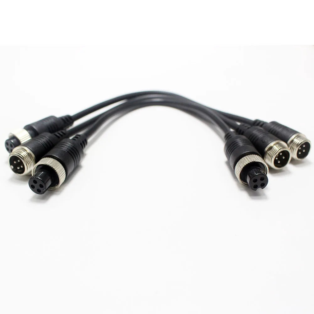 1Pcs M12 4Pin Aviation Male to Male /Female  Female to Female Extension Cable GX12 Adapter for CCTV Camera Security DVR 20CM