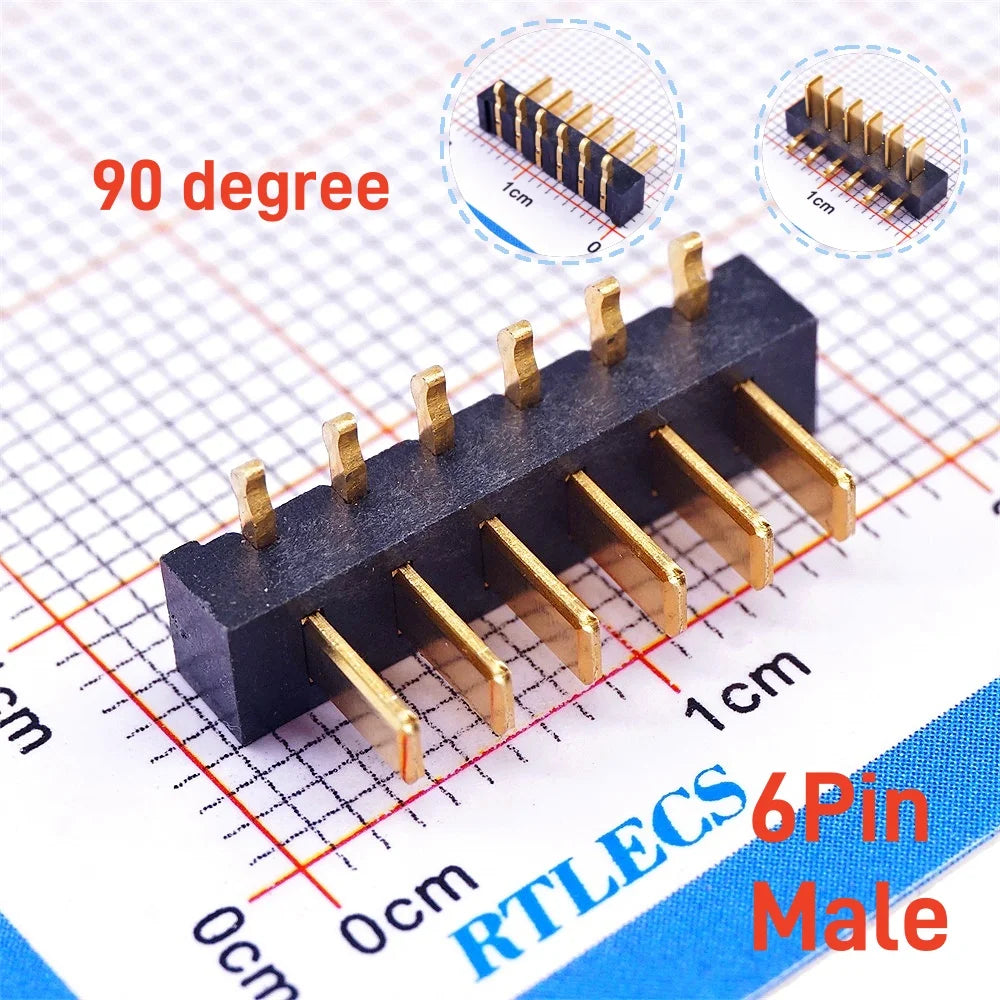 20Pcs Blade Male Battery Connector 2.5 MM Pitch 2 3 4 5 6 7 8 9 10 11 Position Right Angle Through Holes Straight PCB Header