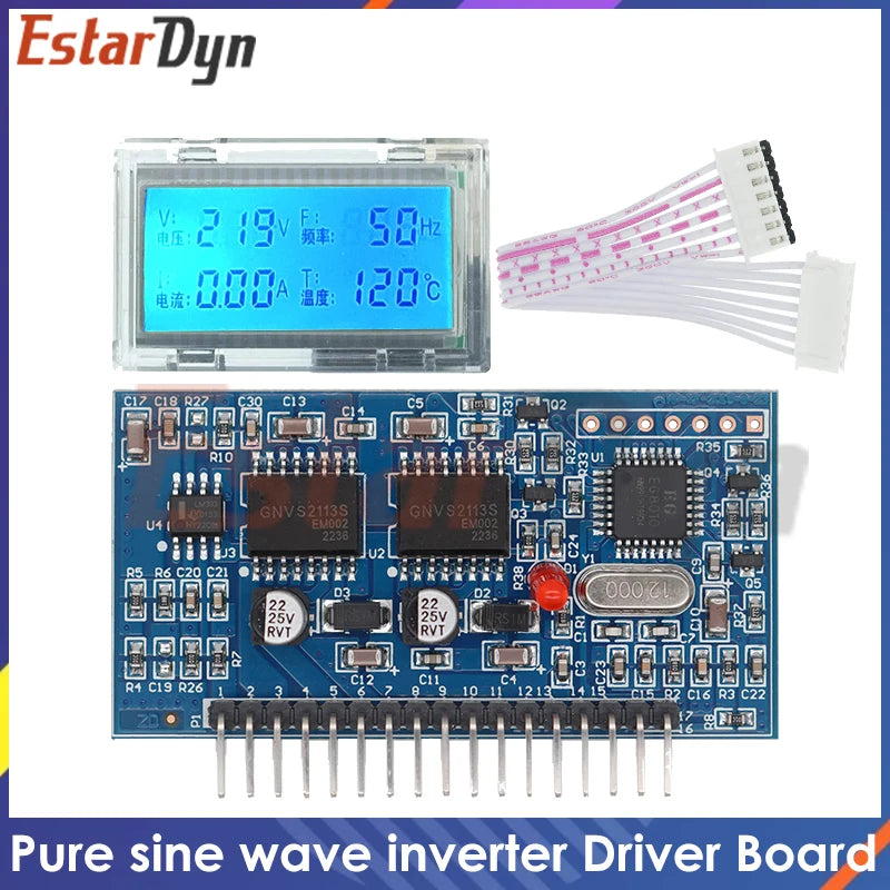 5V DC-AC Pure Sine Wave Inverter SPWM Driver Board EGS002 12Mhz Crystal Oscillator EG8010 Module IR2113 Driving LCD Module