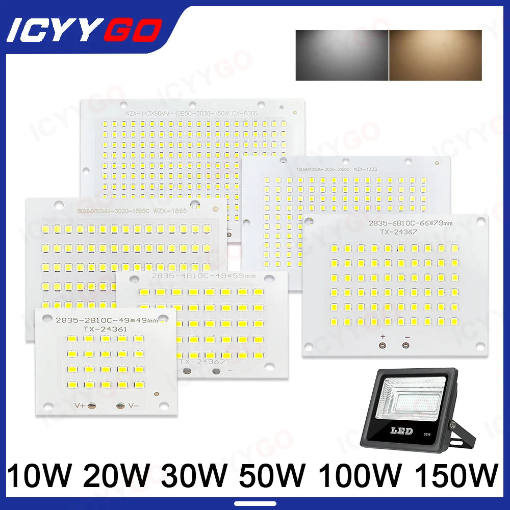 LED Chip 10W 20W 30W 50W 100W LED SMD 5730 Chip PCB DC30-32V LED COB Lamp Beads LED Flood Light Outdoor Lighting Spotlight DIY