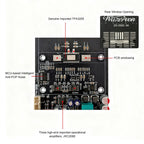 DC 18-50V ZK-3002 2G Second-Generation Upgraded Pure Post Amplifier Board 300W+300W Dual Channel Mono Amplifier Chip TPA3255