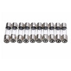 100/72pcs Car Fast-blow Glass Fuses Car Glass Tube Fuses 0.2-20A 0.5-30A Assorted Kit for Car Light Inflator vacuum Cleaner