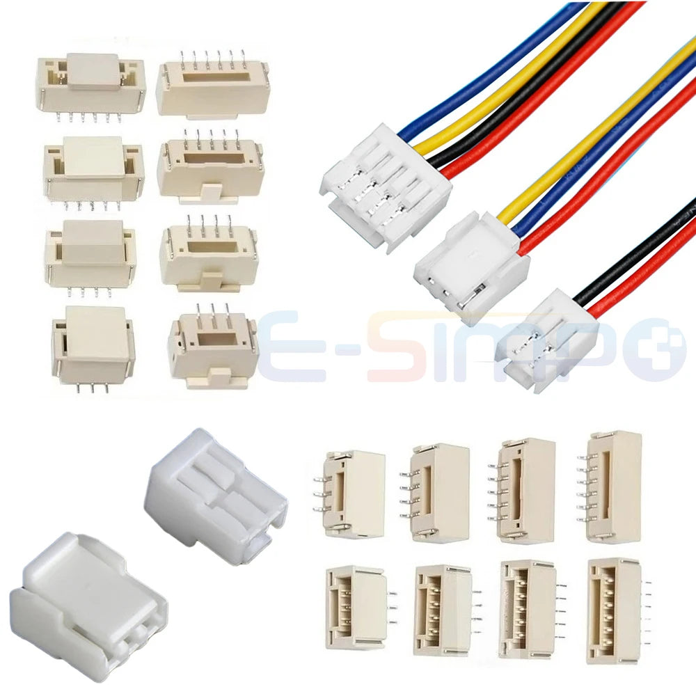 20pc GH1.25 2-12P Housing wt Latch/lock Plug Horizontal Vertical SMD w/t Suction A1257 SMT Male Wafer Header Wire Connector
