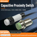 BXUAN CR18 Capacitive Liquid Level Sensor NPN PNP NO NC Level Proximity Switch 220V
