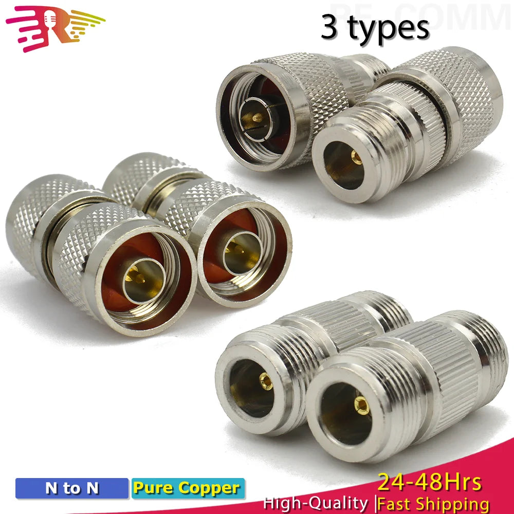 L16 N Type Male Plug To N Male Plug Straight Connector N Female Jack to Female Jack RF Adapter Coax Fast Delivery High Quality
