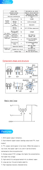MQ-3 alcohol ethanol sensor MQ3 Alcohol Ethanol Sensor Breath Gas Ethanol Detection MQ-3