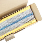 100pcs 1/6W Metal Film Resistors 1/8W 1% 0.125W 10 100 200 220 330 470 Ohm 4.7K 1K 2.2K 10K 47K 200k 220k 510k 100k 470K 1M Ohms