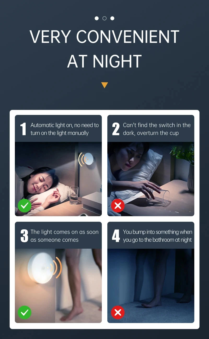 Motion Sensor PIR LED Ceiling Lamp 110V 220V Corridor Bedroom Toilet Light Human Body Induction