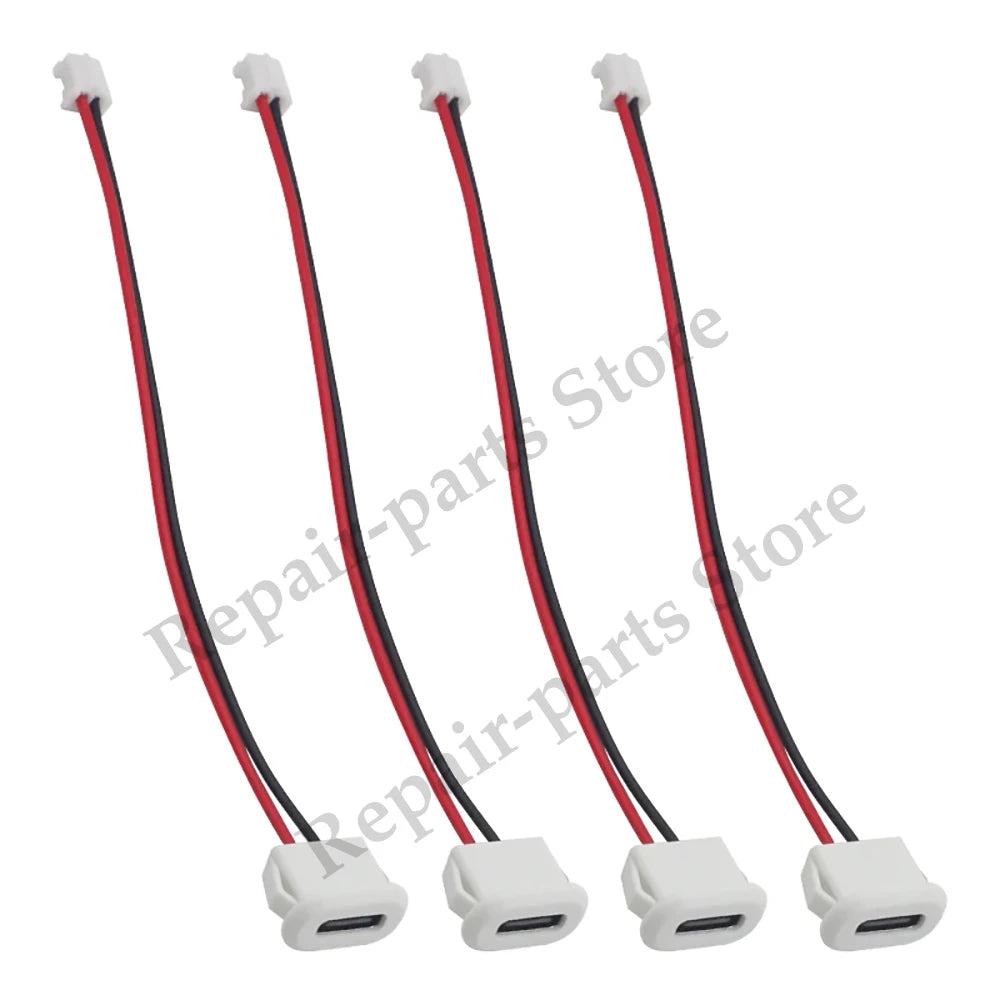 3Pcs Type C Connector Type-C With Card Buckle Female 5A High Current Fast Charging Jack Port USB-C Charger Plug Socket 6pin USB