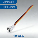 Smart In-Wall Touch Light Switch Dimmer 3.7V-24V DC, LED Compatible, Modern Design for Home/Office, Easy Installation