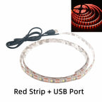 DC 5V USB LED Strips 2835 White Warm White LED Strip Light TV Background Lighting Tape Home Decor Lamp 1M 2M 3M 4M 5M LED Strip