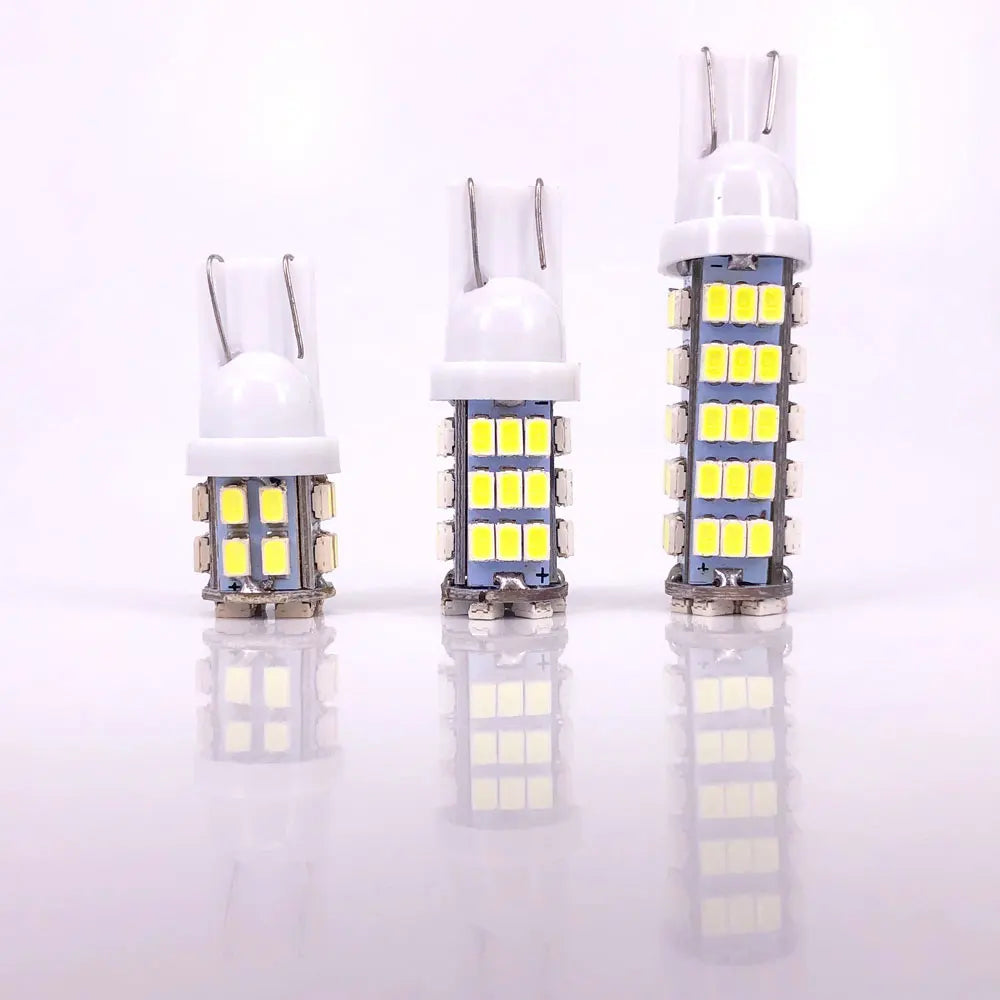 100PCS T10 1206 3020 68 42 20 SMD 194 168 W5W 12V 24V Car LED Light Bulbs 20 42 68LED Auto Bulbs White Clearance Interior Light